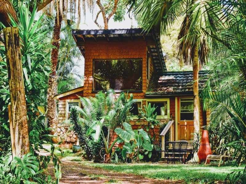 casa passiva nella foresta